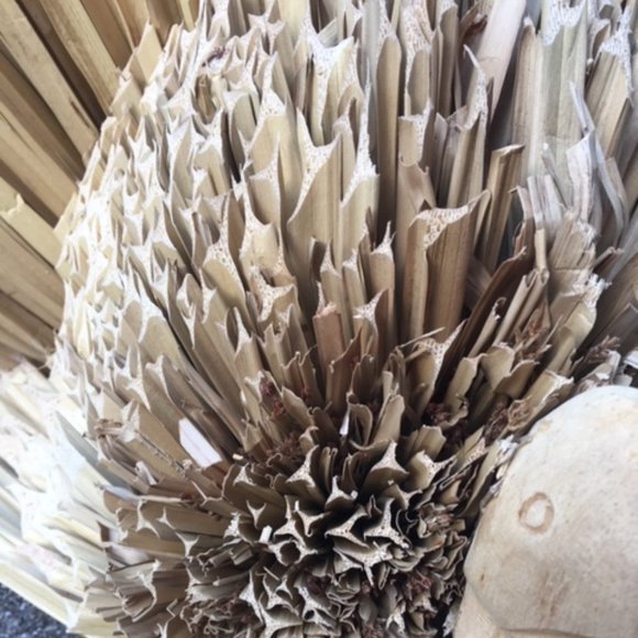 Vintage Handmade Corn Husk TURKEY Fall Table Center Piece Decoration 16.5x13.5 - Picture 3 of 12